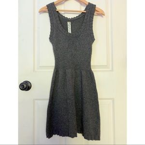 Viridis Luxe Grey Sweater Dress Size Medium
